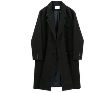 Mid-length woolen coat